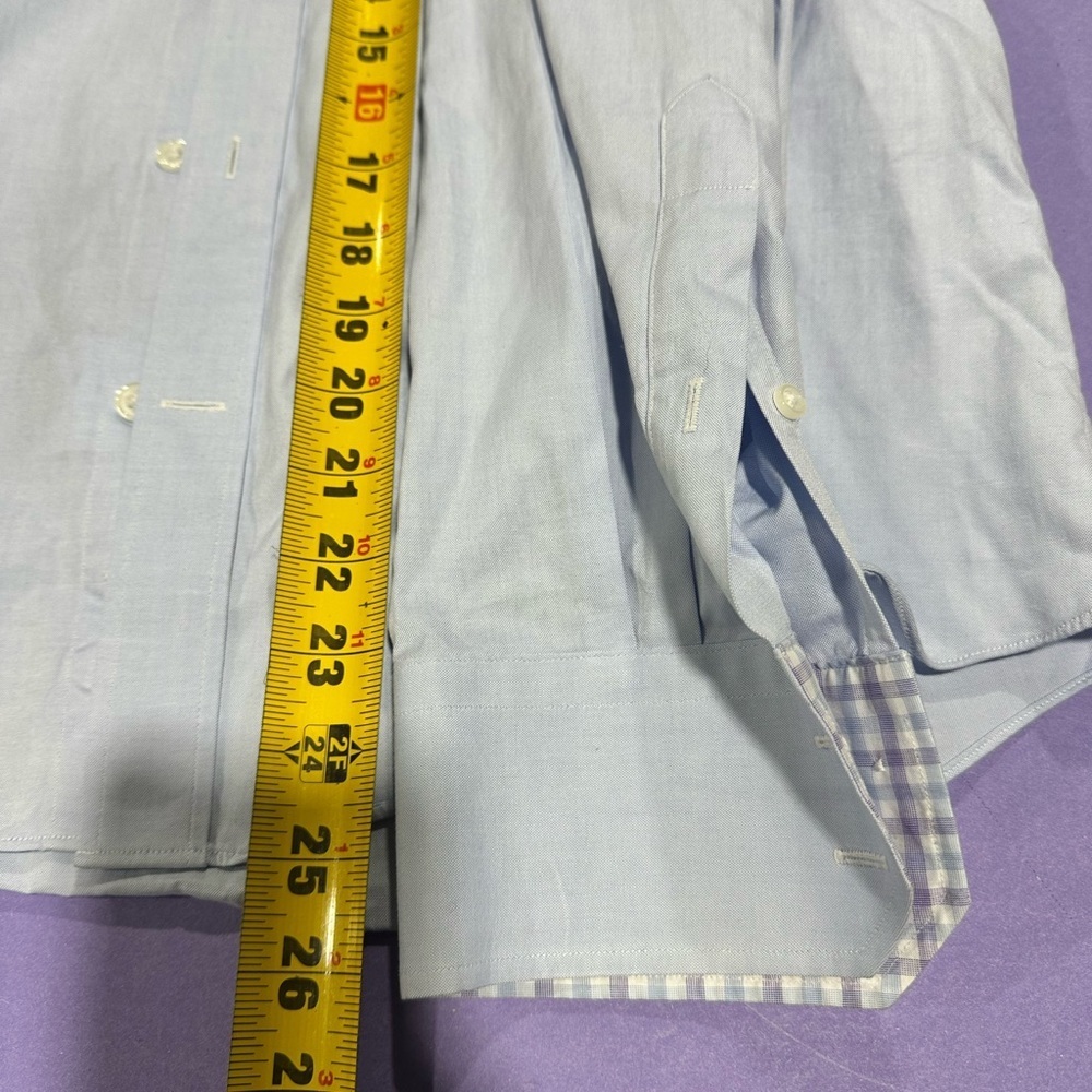 Classic Light Blue Men's Dress Shirt - Picture 7 of 7